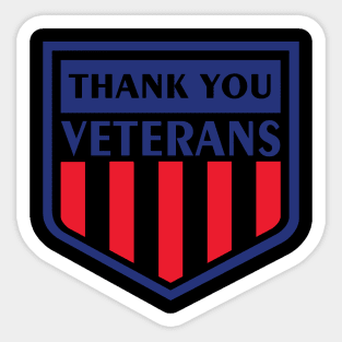 thank you veterans Sticker